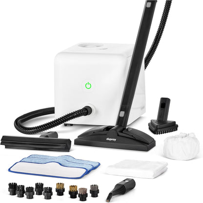 Dupray Neat Steam Cleaner with 17-Piece Kit - Powerful, Chemical-Free Cleaning for Floors, Cars, Tiles, Upholstery, Kitchen, Bathroom Grout, Carpets & More - Kills up to 99.9% of Bacteria & Viruses *