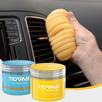 TICARVE 2Pack Cleaning Gel Car Putty Slime for Detailing Putty Detail Tools Car Interior Cleaner Automotive Cleaning Kits Keyboard Cleaner Blue Rose (320g/11.2oz)