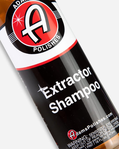 Adam’s Extractor Shampoo 16oz - Carpet & Upholstery Cleaner, Low Foam Formula for Deep Cleaning Fabric, Carpet, & Car Interiors