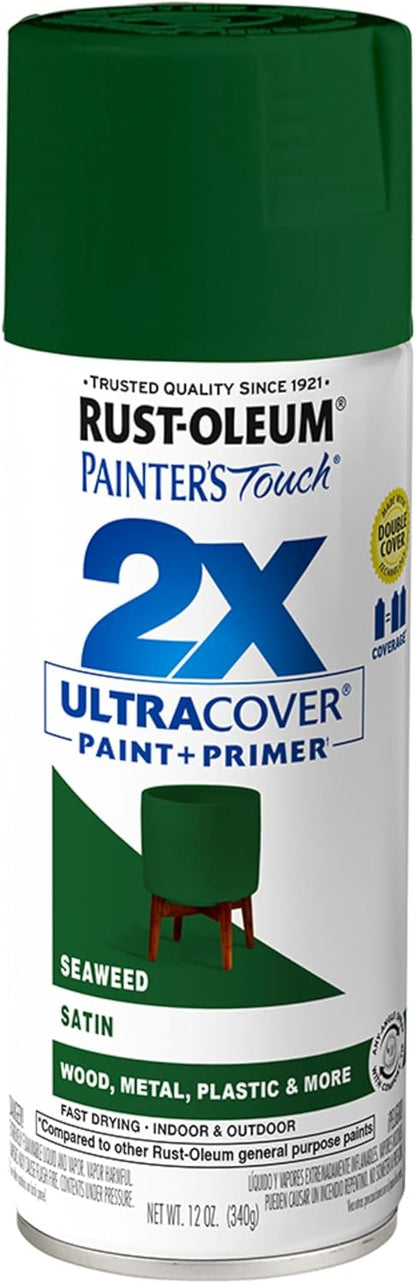 Rust-Oleum 334029 Painter's Touch 2X Ultra Cover Spray Paint, 12 oz, Gloss Clear - Colors C