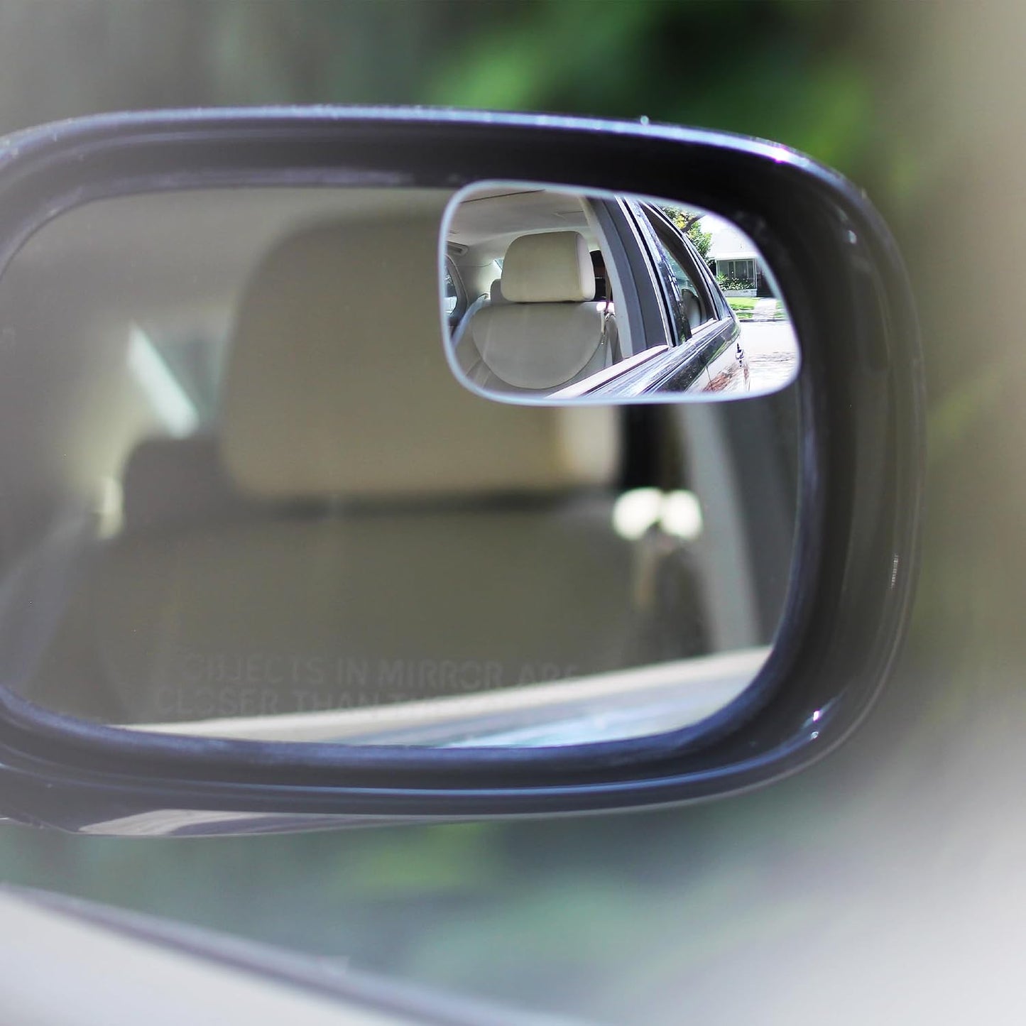 Superfan Blind Spot Mirrors for Cars by Safe View Company – Real Convex Glass for Clear Wide Angle Vision – Safer Lane Changes, Easy Stick-On, Weatherproof & Long Lasting Durability