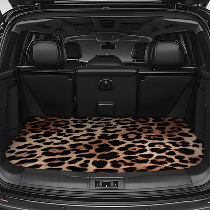 Universal Car Trunk Mat 29" x 39",Purple Colorful Flowers All Weather Trunk Protection Cargo Liner, Durable Cargo Mat Rear Trunk Liner,Stylish Vehicle Interior Accessories Suitable for Most Car Models