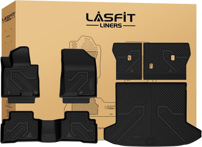 LASFIT Floor Mats Fits for Hyundai Sonata 2020-2026 (Only for FWD & Gas) & Kia K5 2021-2025 (Only for FWD) Custom Fit TPE All Weather Floor Liners Car Mats Accessories, Black