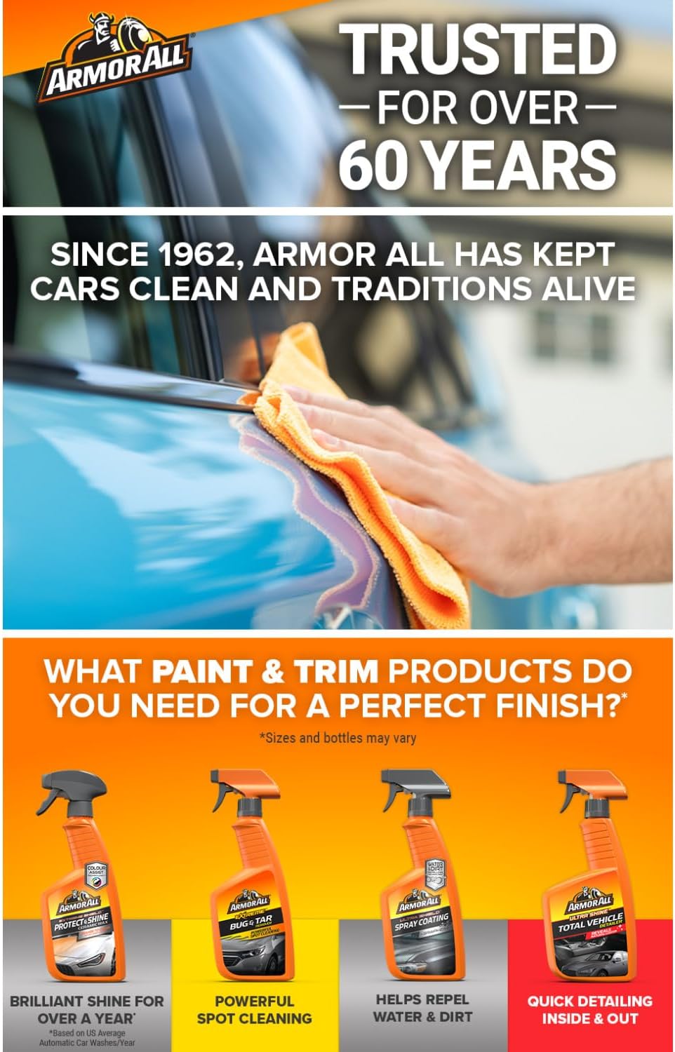 Armor All Extreme Shield Protectant Spray , Interior Car Cleaner with UV Protection Against Cracking and Fading, 16 Fl Oz