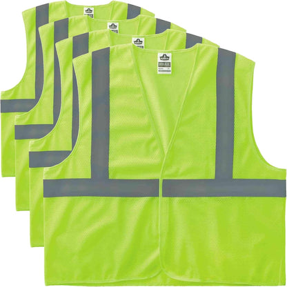 Ergodyne GloWear Reflective Safety Vest, Yellow, Orange, Mesh, Adults, Unisex, Hi-Visibility Safety Vest, Vest