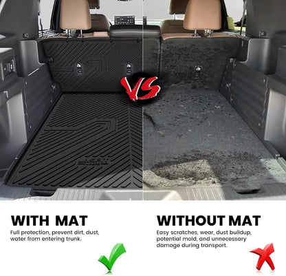 LASFIT Floor Mats for Honda CR-V 2026 2025 2024 2023 (Gasoline & Hybrid & e:FCEV), All Weather TPE Custom Fit Anti-Slip Pet Friendly Car Liners, 1st & 2nd Row Black