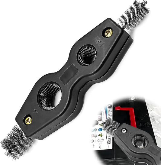 4 in 1 Car Battery Cleaning Brush,Anti-Corrosion Battery Terminals,Copper Pipes Cleaner Brush Tool,Universal for Automotive and Marine for Plumbing Installation Soldering Brazing
