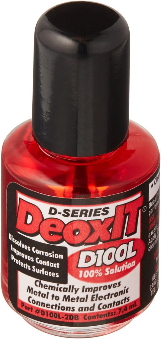CAIG LABORATORIES DeoxIT D100L-2DB Brush Applicator, More Than A Contact Cleaner, 7.4mL, Pack of 1