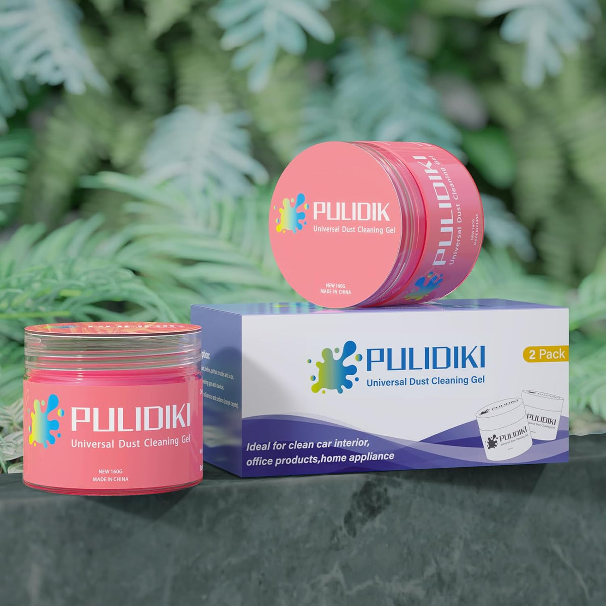 PULIDIKI Car Cleaning Gel Car Cleaning Putty Car Putty Auto Detailing Tools Car Slime Cleaner Dust Cleaning Gel for Car Interior Cleaner Car Cleaning Supplies Cleaning Kit Car Accessories Blue 2Pack