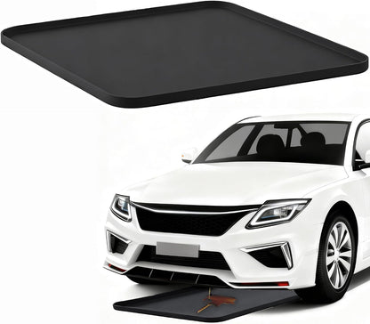 Oil Drip Pan for Under Car, Oil Spill Mat for Garage Floor Waterproof Driveway Outdoor Oil Drip Tray Silicone Oil Drip Pan No Splatter Non-Slip Oil Catch Pan Easy to Clean Reusable