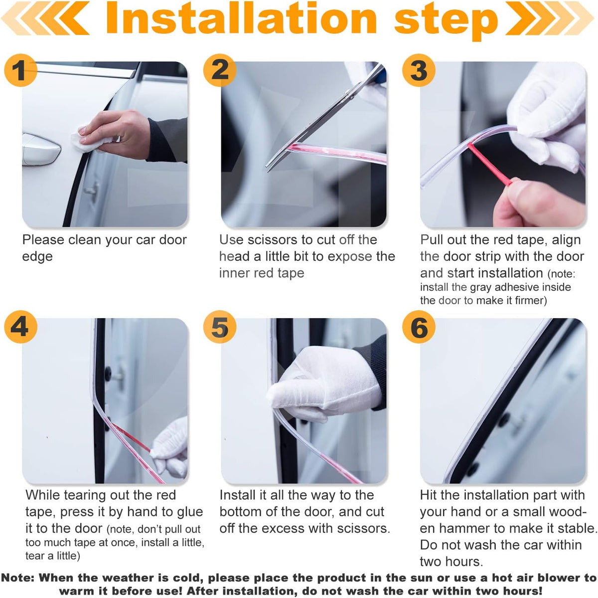 Eytool Clear Door Edge Guards for Cars,Car Door Protector with U Adhesive Edge Protective Trim Ding Protector Fit for Most Car (Clear, 32.8FT)