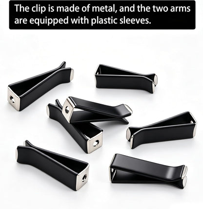 Dianrui 40PCS Black Square Head Car Vent Clips, 9mm Auto Air Conditioner Outlet, Air Freshener for Car Office Home