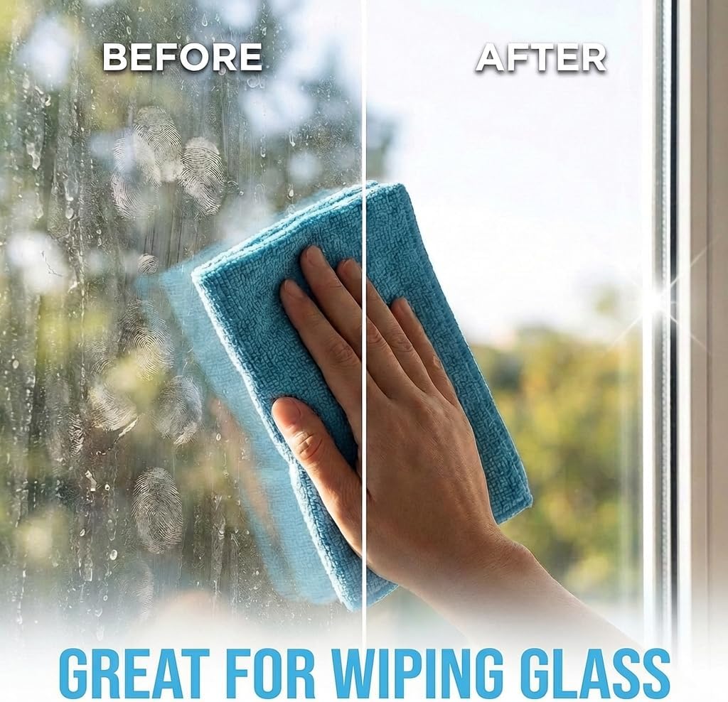 Microfiber Towels for Cars - 15.7" x 15.7" inches, Highly Absorbent Professional Grade Drying Towel Set for Superior Cleaning and Drying Performance - Car Drying & Kitchen Towel - Pack of 3