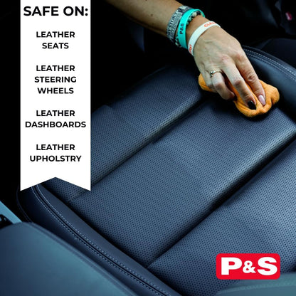 P & S PROFESSIONAL DETAIL PRODUCTS – Premium Leather Conditioner & Protectant – Revives & Reconditions Leather – UV Protection & Intense Leather Scent - 1 Gallon