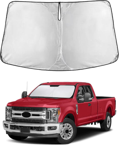 EcoNour Car Windshield Sun Shade | 2025 Upgraded Innovative No-Light-Pass Technology for Maximum Coverage | Foldable Sun Shade Keeps Your Vehicle Cool | Must-Have Car Accessories | Small (59" x 29") - Colors F
