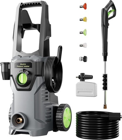 Pressure Washer, Power Washers 4800PSI 2.6GPM with 4 Quick Connect Nozzles, High Pressure Washer for Cars, Fences, Patios, Decks, Boats, Home Use