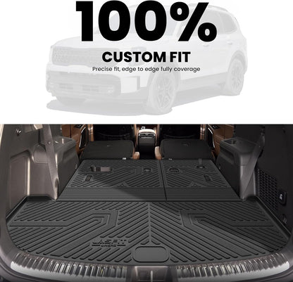 LASFIT Floor Mats Fits for Hyundai Sonata 2020-2026 (Only for FWD & Gas) & Kia K5 2021-2025 (Only for FWD) Custom Fit TPE All Weather Floor Liners Car Mats Accessories, Black