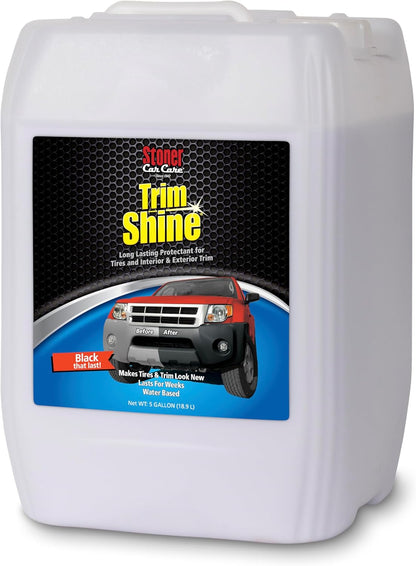 Stoner Car Care 91034 Trim Shine – Black Trim and Plastic Restorer for Cars – Vinyl and Plastic Trim Protectant Coating for Interior and Exterior Use – Fast-Drying No Sling – 12 oz