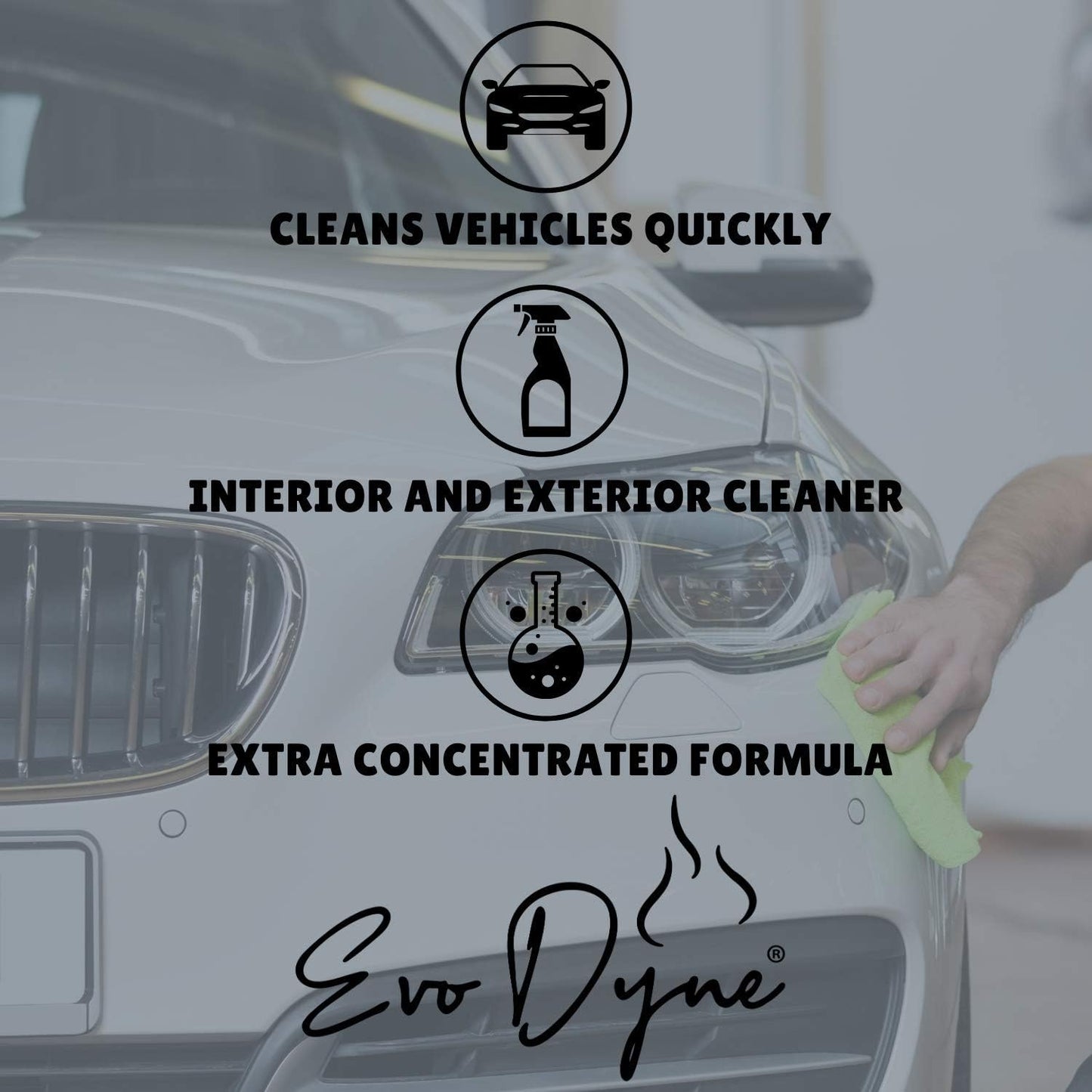 Evo Dyne 2-Pack Bug Remover for Car Detailing (32 fl oz Per Bottle), Made in the USA - Car Interior Cleaner Removes Tar, Droppings, Guts, Dirt, Grease, Tree Sap, & More | Tree Sap Remover
