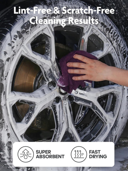 Fantasticlean Microfiber Cleaning Cloth Roll -75 Pack, Tear Away Microfiber Towels, 12" x 12", Reusable, Washable, Scratch Free, Ultra Absorbent for All-Around Cleaning Supplies (DimGray)