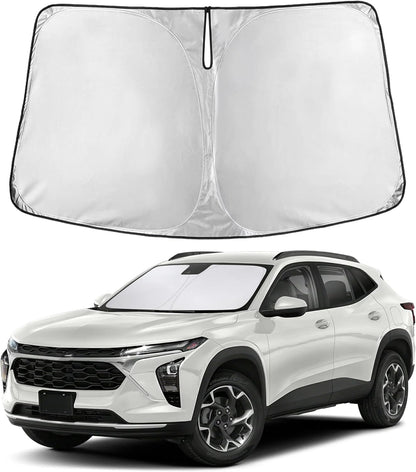 EcoNour Car Windshield Sun Shade | 2025 Upgraded Innovative No-Light-Pass Technology for Maximum Coverage | Foldable Sun Shade Keeps Your Vehicle Cool | Must-Have Car Accessories | Small (59" x 29") - Colors M