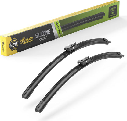Raidbee® 26"+26" Windshield Wiper Blades Replacement for Ford Fusion 2013 2014 2015 2016 2017 2018 2019 2020 Genuine OEM Quality 2 Pack - Colors A
