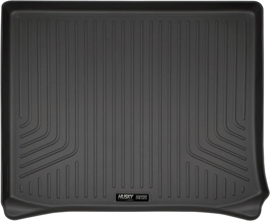 Husky Liners Weatherbeater Floor Mats | Fits 2015 - 2023 Jeep Cherokee (Does NOT Fit Grand Cherokee) | Front & 2nd Row, 3-pc Black - 99091