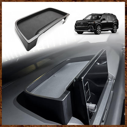 Muslogy Center Console Organizer Compatible with Honda Pilot 2023 2024 2025 2026, 2024-2026 Ridgeline/Passport Center Console Storage Box Divider Inserts Interior Accessories ABS Material(Gray)