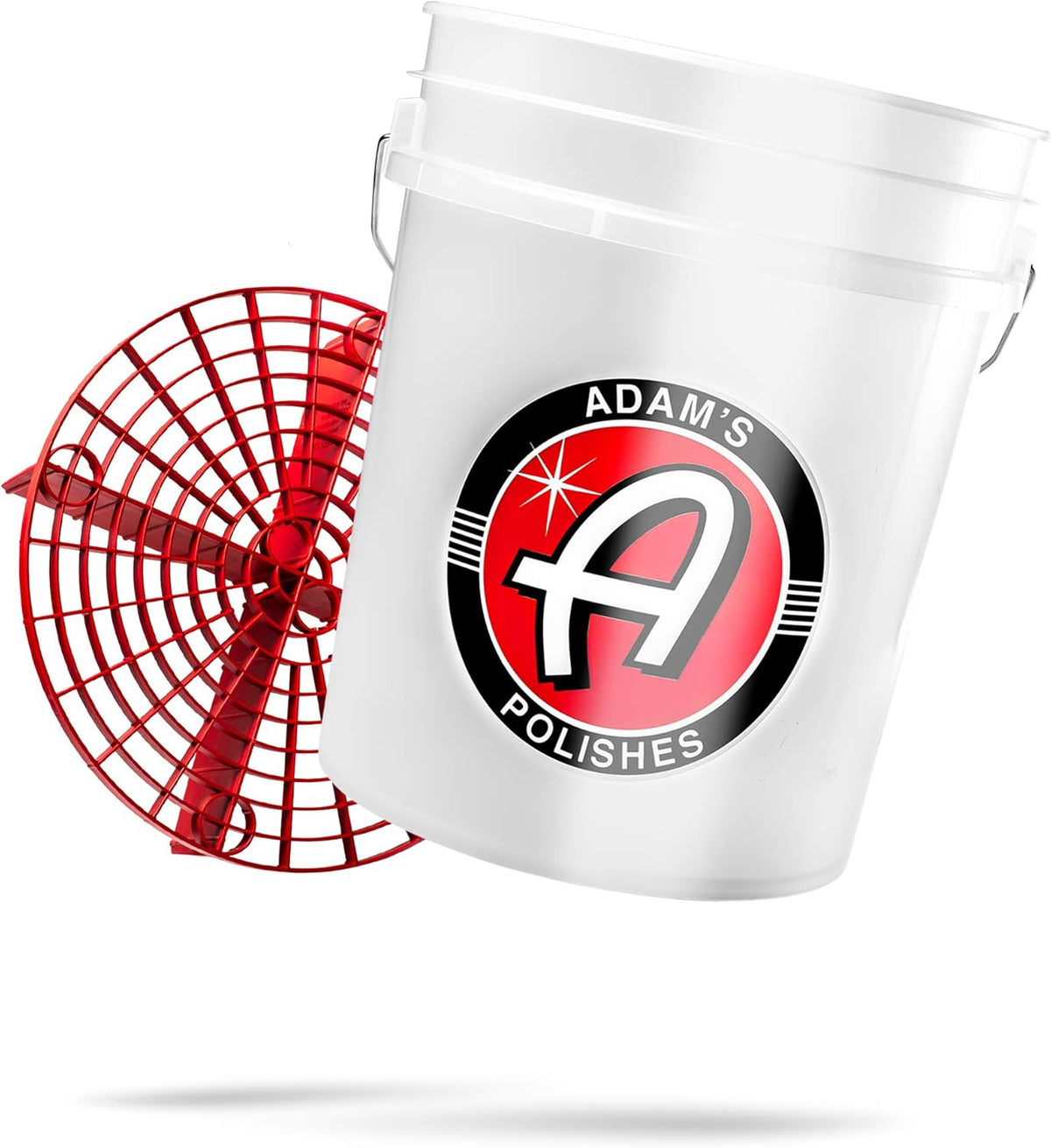 Adam's Polishes Car Wash Bucket (5 Gallon Bucket + Grit Guard + Gamma Seal Lid), Perfect Car Tool for Washing & Garage Storage, Stores Car Wash Soap, Foam Cannon, Foam Gun, Microfiber Towels & More