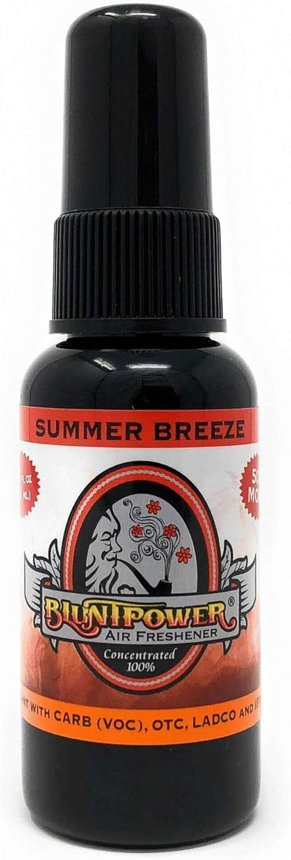 BluntPower (Baby Powder, 1 Pack) Concentrated Air Freshener Spray - Oil-Based Room Diffuser Spray - Long-Lasting Bathroom Scent, Car Freshener & Odor Eliminator - Colors B