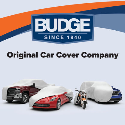 Budge Lite Car Cover, Indoor Protection, Breathable Dustproof Cover, Fits Mid-Size Sedans up to 200 Inches, Gray, Size 3