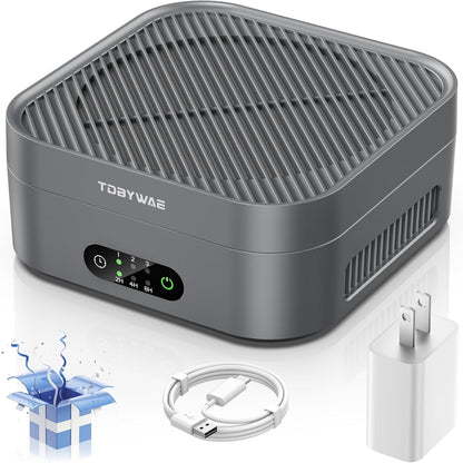 Air Purifiers for Home 600 Sq.Ft, TDBYWAE H13 True HEPA Air Purifier with USB Cable for Pets Dust Dander Pollen Odor Smoke, Small Portable Air Purifier for Bedroom Office Desktop Car RV