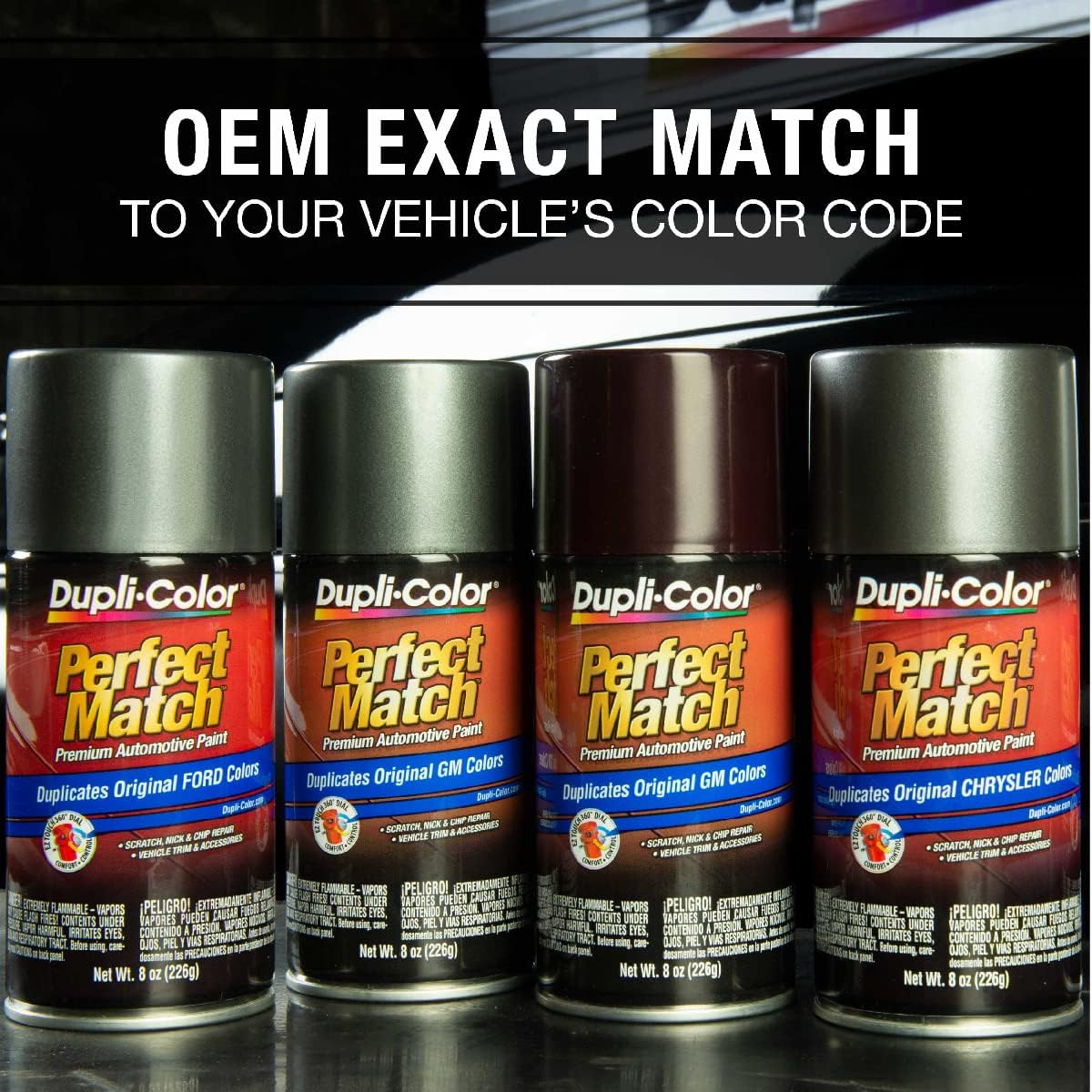 Dupli-Color EBCL01257 Clear Perfect Match Automotive Top Coat - 8 oz. Aerosol - Colors D