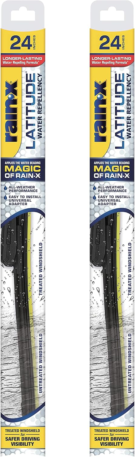 Rain-X 810363 Repellency Water Repellent Wiper Blades, 22" Windshield Wipers (Pack of 2), All Weather Streak-Free for Enhanced Visibility w/Water Repellency Formula [Amazon Exclusive] - Colors B