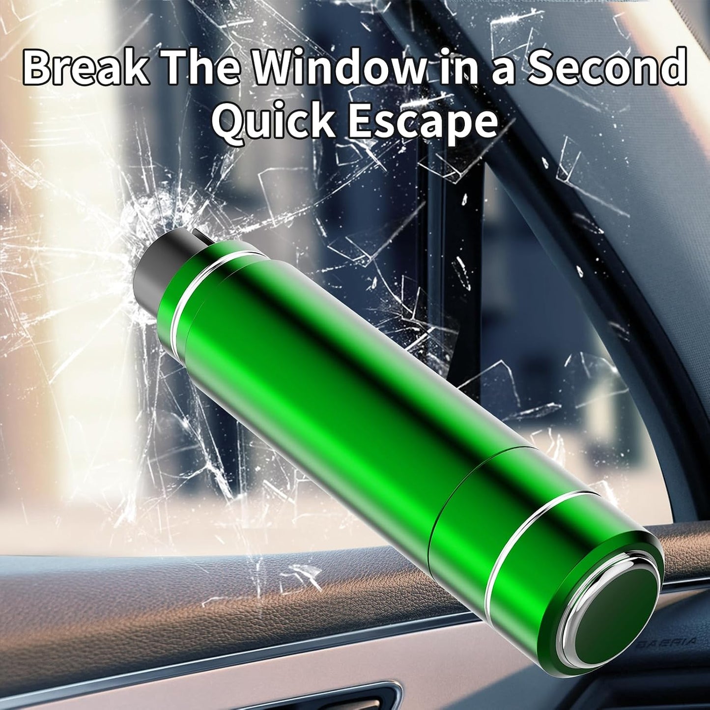 HHXS Window Breaker Seatbelt Cutter,Upgraded Safe Hammer Glass Breaker Under Water,Car Safety Hammer Emergency Escape Tool Safehammer for New Cars Home-(2 Pcs Red)