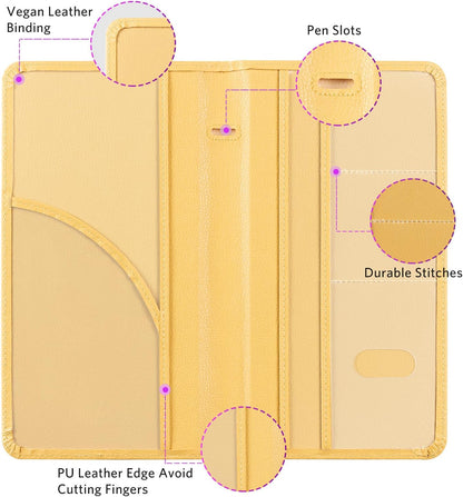 CoBak Car Registration and Insurance Holder - Vehicle Glove Box Car Organizer,Auto Truck Comparment Accessories Case with Magnetic Closure for Driver License,Cards - Colors A