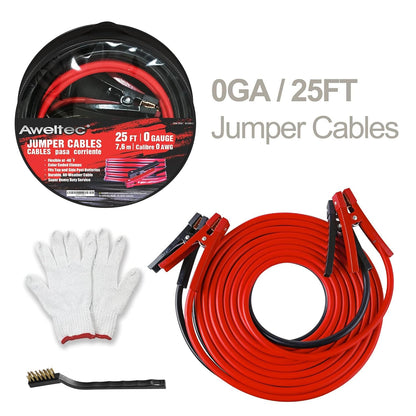 Jumper Cables for Car,8 Gauge 12 Feet Heavy Duty Booster Cable,Quick Connect Automotive Wires with Alligator Clamps,Carrying Bag for Cars Trucks