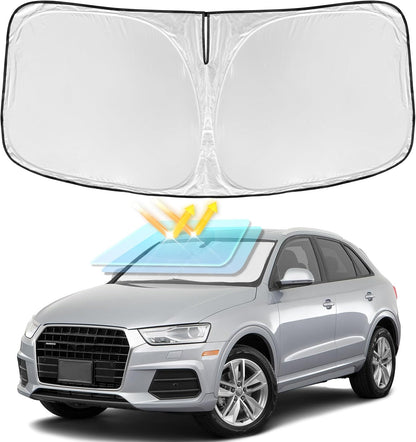 for Toyota Tacoma 2016-2023 2024 2025 2026 Sun Shade Sunshade Windshield Cover - 4 Layers Front Window Shade Custom Fit Tacoma 2Dr 4Dr Pickup Sun Visor 240T Shade Blocks UV Rays Car Accessories - Colors G