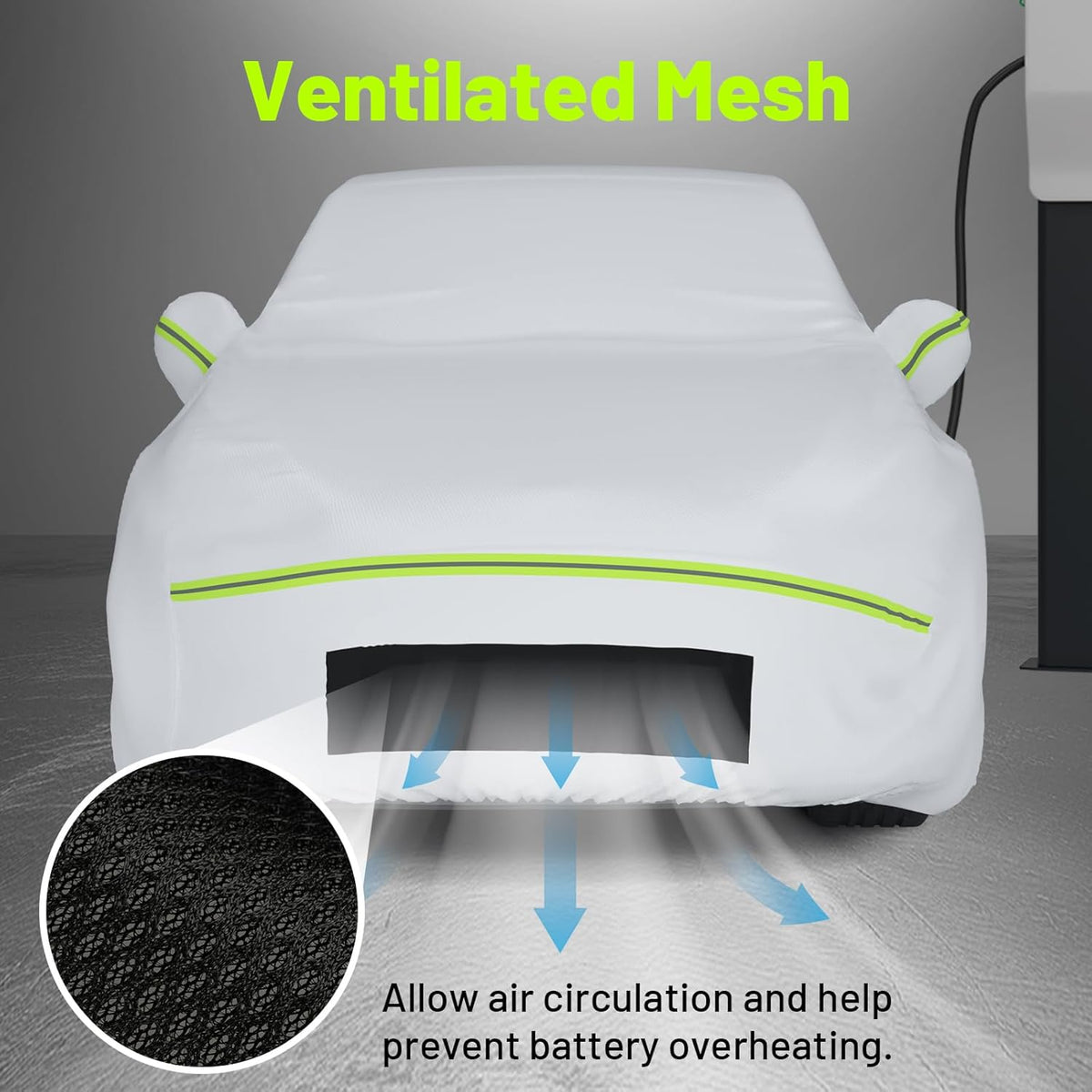 Favoto SUV Car Cover Waterproof All Weather 6 Layers Heavy Duty Car Cover for Automobiles Rain Sun Snow UV Protection with Inner Cotton Car Cover Outdoor Universal Fit for SUV (188-198 inch) Silver