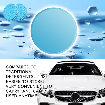 30PCS Washer Fluid Tablets, Windshield Wiper Fluid Cleaner Concentrate, Car Windshield Window Washer Solid Effervescent, Remove Glass Stains for Car Room Kitchen Window Glass Cleaning