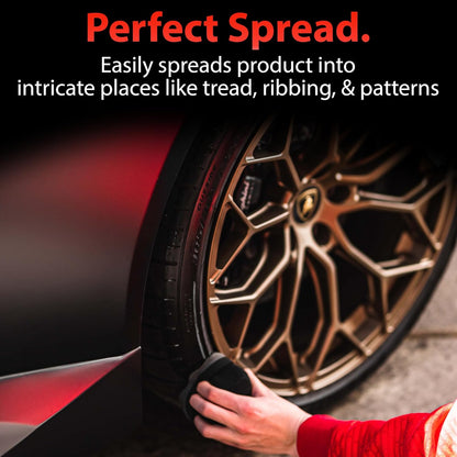 Adam's Polishes Pro Tire Hex Grip Applicator (3 Pack) - Tire Shine Car Detailing Foam Sponge Tool|Car Cleaning Supplies After Car Wash Tire Cleaner | for Vinyl Rubber & Trim Accessories-Wheel Cleaner