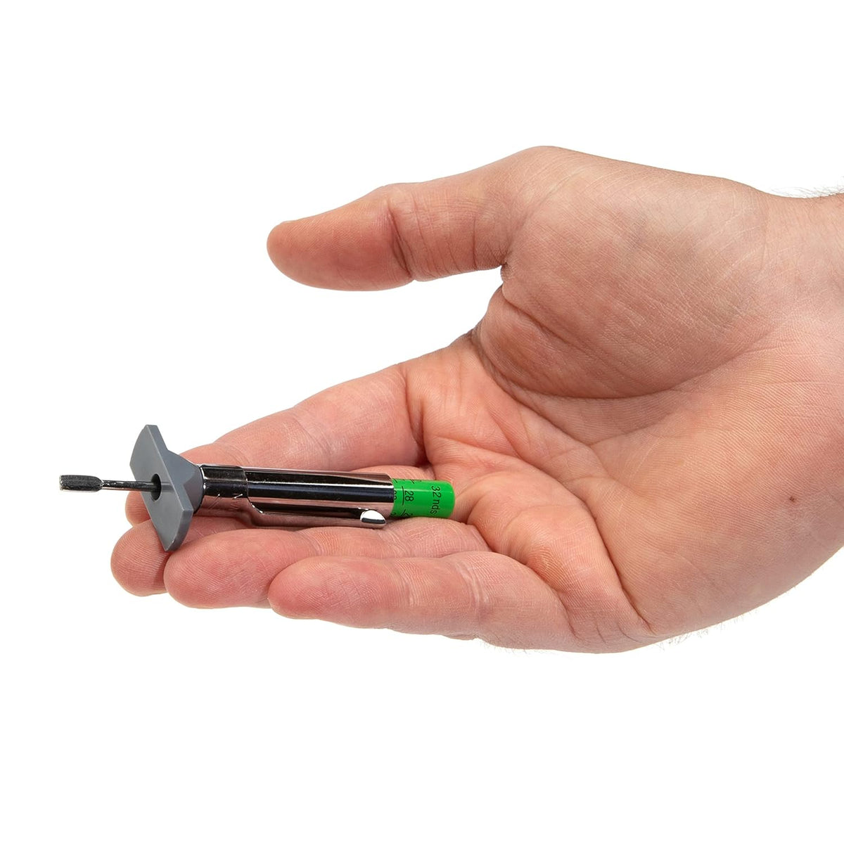 Steelman Color Coded Tread Depth Gauge, Quickly Identifies Amount of Tread on Tires, Reads in MM and 32nds