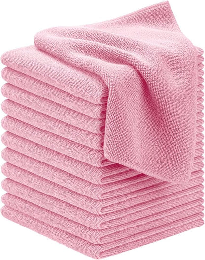 Avalon Towels Microfiber Cleaning Cloths (Value Pack of 36) - Size 16 x 16 Inches, Highly Absorbent Cleaning Rags, Lint Free, Reusable and Washable, Microfiber Towels for Cars