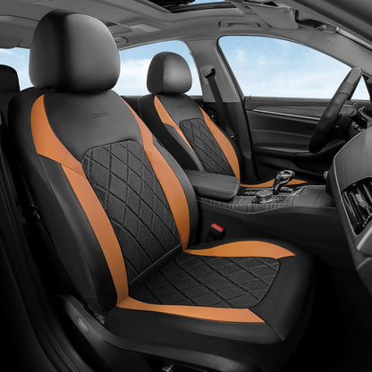 Coverado Car Seat Covers, Seat Covers Full Set, 5 Seats Automotive Seat Cover, Mesh Breathable Seat Protectors, Universal Fit for Most Cars