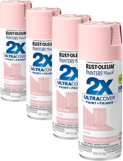 Rust-Oleum 334029 Painter's Touch 2X Ultra Cover Spray Paint, 12 oz, Gloss Clear - Colors C