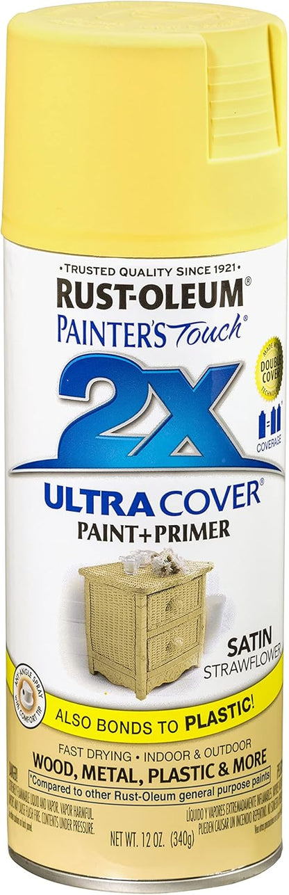 Rust-Oleum 334029 Painter's Touch 2X Ultra Cover Spray Paint, 12 oz, Gloss Clear - Colors A