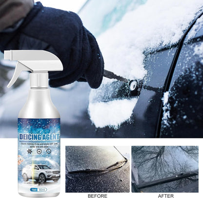 De - Icer for Car Windshield Defroster, Window Snow Spray, Deicing Spray, Melting Spray, Deicer for Car Windshield, Winter Car Essentials, Fast Ice & Snow Melting Spray 60ml (2pcs)
