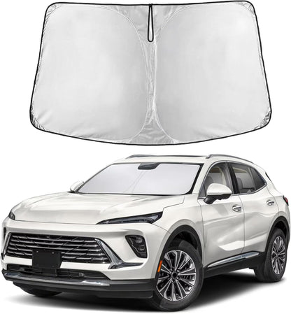 EcoNour Car Windshield Sun Shade | 2025 Upgraded Innovative No-Light-Pass Technology for Maximum Coverage | Foldable Sun Shade Keeps Your Vehicle Cool | Must-Have Car Accessories | Small (59" x 29") - Colors J