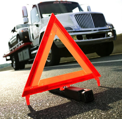 CARTMAN 3PK DOT Approved Foldable Road Safety Warning Triangles | Heavy weighted anti-tip base, high visibility reflect panels, fully compliant with US FMVSS 571.125 roadside safety rules