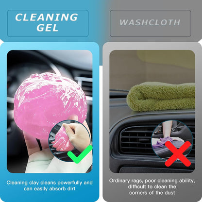 Car Cleaning Gel,Reusable Car Cleaning Putty for Interior Detailing, Car Cleaning Supplies, Auto Detailing Tools, Car Slime for Dust Removal, Car Accessories Interior, Car Cleaning Kit(Purple, 0.8 OZ)